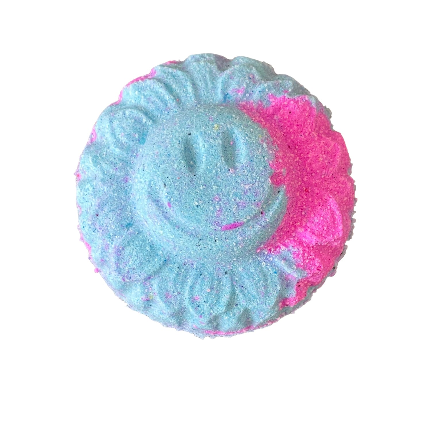 Marshmallow candy floss sunflower shaped bath bomb 